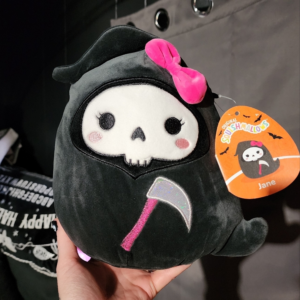 Squishmallow Halloween 2024 Jane Grim Reaper 7.5" Brand New!